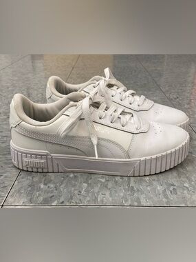 Puma Carina L Platform Sneakers in White